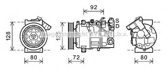 Компрессор, кондиционер AVA QUALITY COOLING RTK489