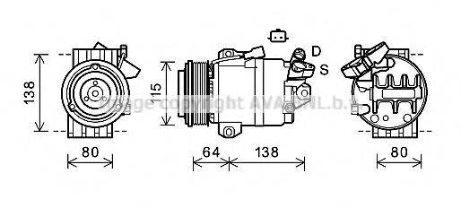 Компрессор, кондиционер AVA QUALITY COOLING RTK565