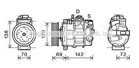 Компрессор, кондиционер AVA QUALITY COOLING VWK321