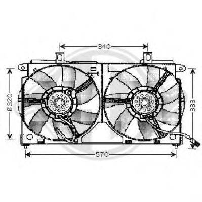 Вентилятор, охлаждение двигателя DIEDERICHS 4210101