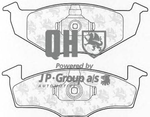 Комплект тормозных колодок, дисковый тормоз JP GROUP BP1056