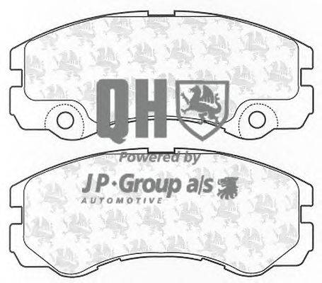 Комплект тормозных колодок, дисковый тормоз JP GROUP BP1204