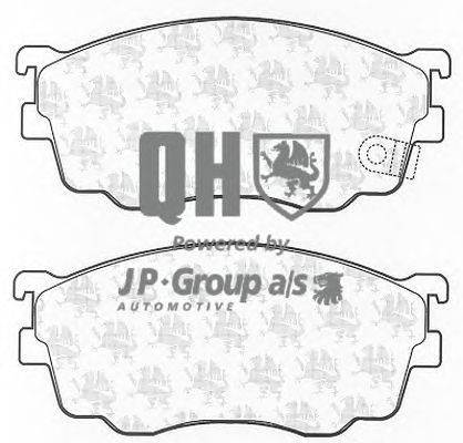 Комплект тормозных колодок, дисковый тормоз JP GROUP BP1231