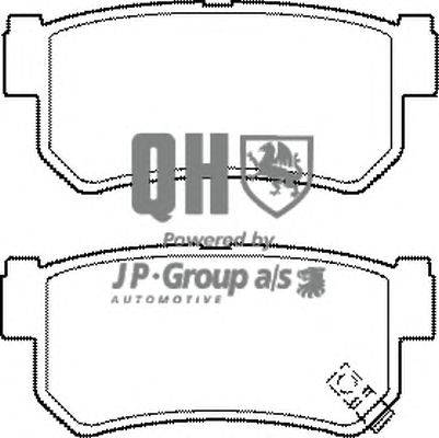 Комплект тормозных колодок, дисковый тормоз JP GROUP BP1452
