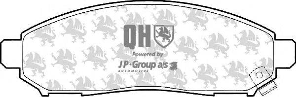 Комплект тормозных колодок, дисковый тормоз JP GROUP BP1526