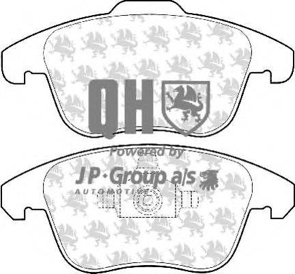 Комплект тормозных колодок, дисковый тормоз JP GROUP BP1563
