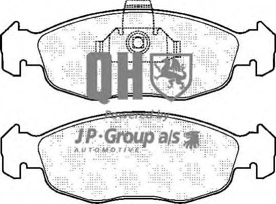 Комплект тормозных колодок, дисковый тормоз JP GROUP BP871