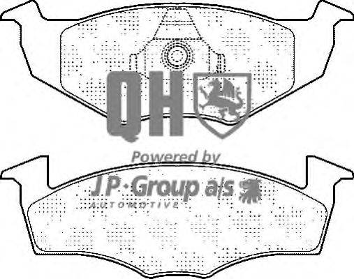 Комплект тормозных колодок, дисковый тормоз JP GROUP BP873