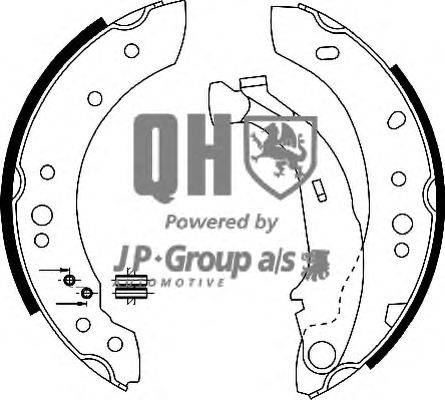 Комплект тормозных колодок JP GROUP BS1130