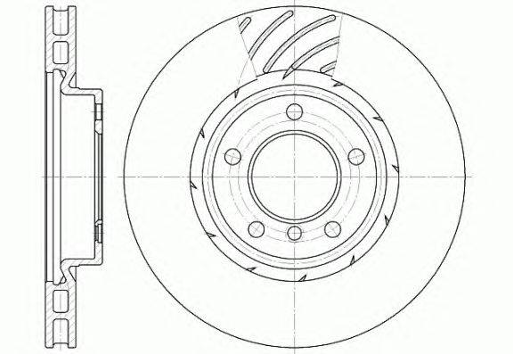 Тормозной диск KAWE 650811