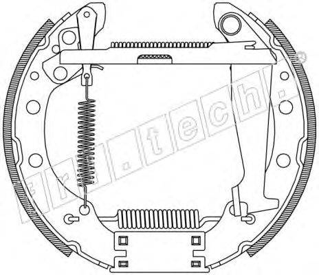 Комплект тормозных колодок fri.tech. 16474