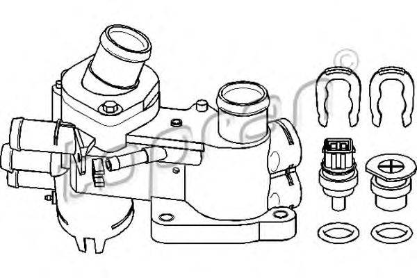 Корпус термостата TOPRAN 108 184