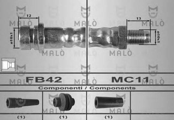 Тормозной шланг MALÒ 80216