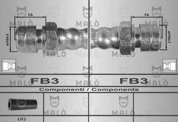Тормозной шланг MALÒ 80255