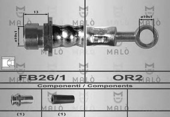 Тормозной шланг MALÒ 80339