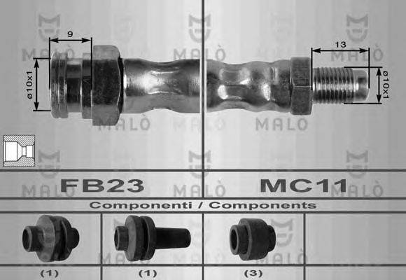 Тормозной шланг MALÒ 8901