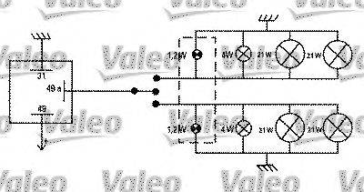 Прерыватель указателей поворота VALEO 641408