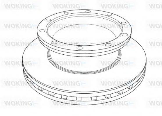Тормозной диск WOKING 118920