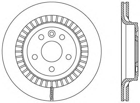 Тормозной диск OPEN PARTS BDR2520.20