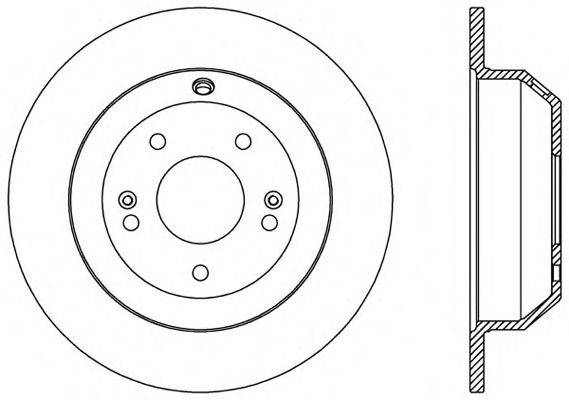 Тормозной диск OPEN PARTS BDA2587.10