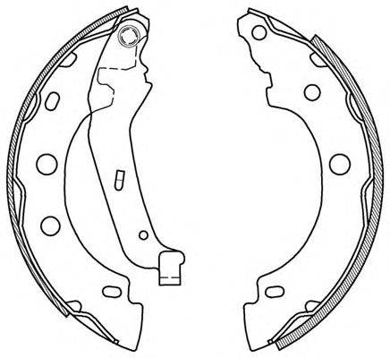 Комплект тормозных колодок OPEN PARTS BSA2012.00