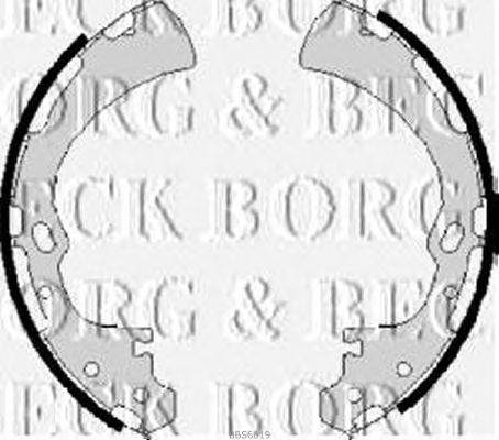 Комплект тормозных колодок BORG & BECK BBS6019