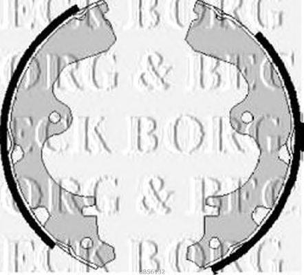 Комплект тормозных колодок BORG & BECK BBS6132