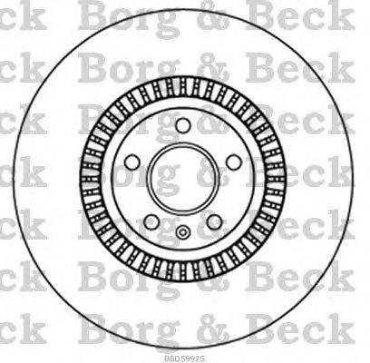 Тормозной диск BORG & BECK BBD5992S
