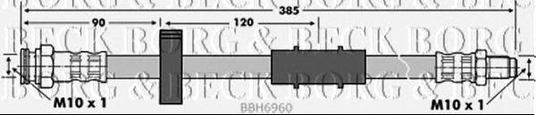 Тормозной шланг BORG & BECK BBH6960