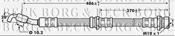 Тормозной шланг BORG & BECK BBH7067