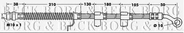 Тормозной шланг BORG & BECK BBH7456