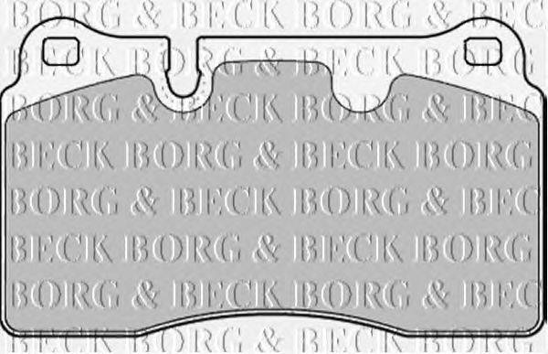 Комплект тормозных колодок, дисковый тормоз BORG & BECK BBP2175