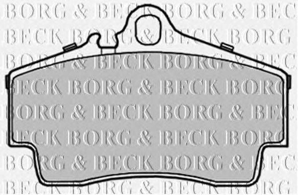 Комплект тормозных колодок, дисковый тормоз BORG & BECK BBP2235