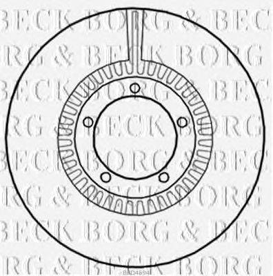 Тормозной диск BORG & BECK BBD4694