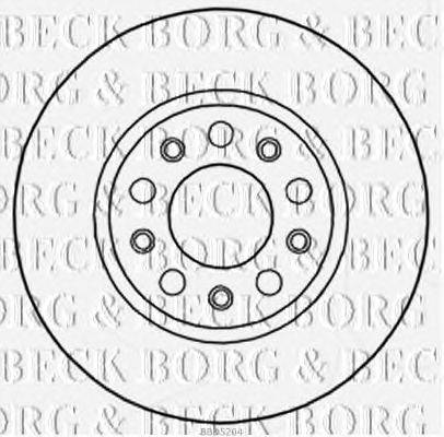 Тормозной диск BORG & BECK BBD5204