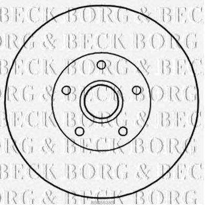 Тормозной диск BORG & BECK BBD5838S