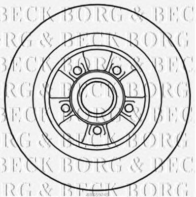 Тормозной диск BORG & BECK BBD5974S