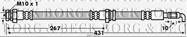 Тормозной шланг BORG & BECK BBH7640