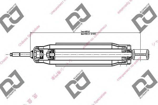 Амортизатор DJ PARTS DS1643GT