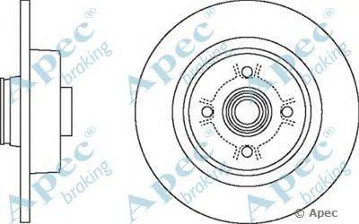 Тормозной диск APEC braking DSK2398
