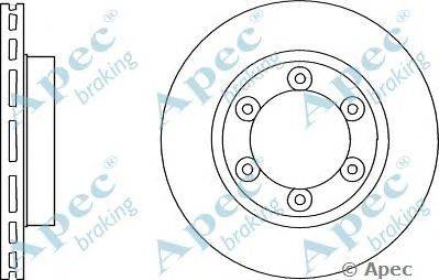 Тормозной диск APEC braking DSK2896