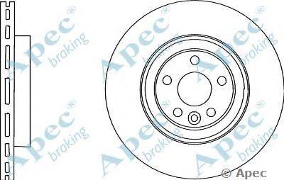 Тормозной диск APEC braking DSK2921