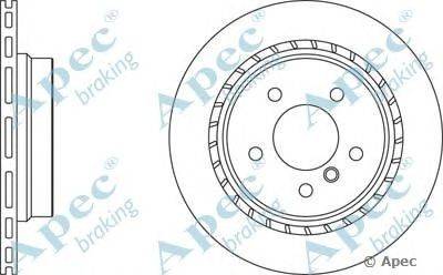 Тормозной диск APEC braking DSK376