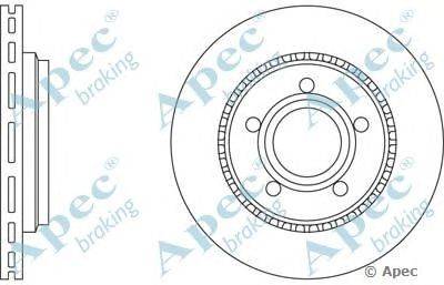 Тормозной диск APEC braking DSK616