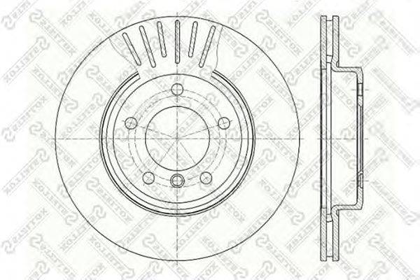 Тормозной диск STELLOX 6020-1540V-SX