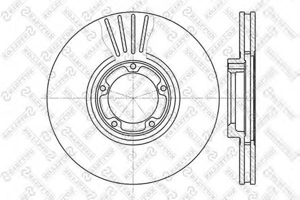 Тормозной диск STELLOX 6020-2531V-SX
