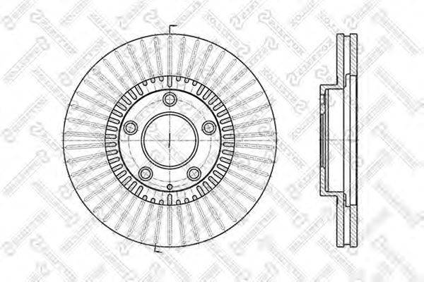 Тормозной диск STELLOX 6020-3247V-SX