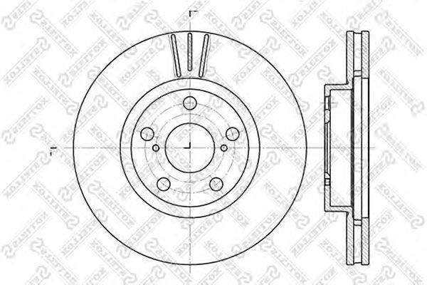Тормозной диск STELLOX 6020-4564V-SX