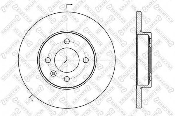 Тормозной диск STELLOX 6020-4728-SX