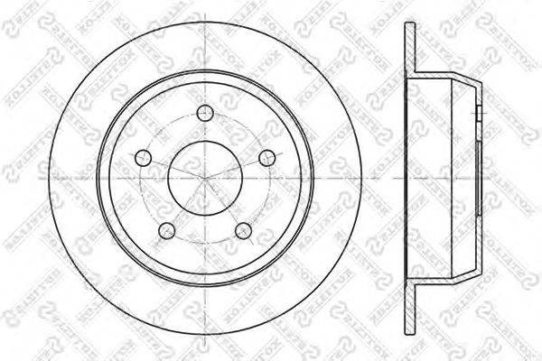 Тормозной диск STELLOX 6020-9304-SX